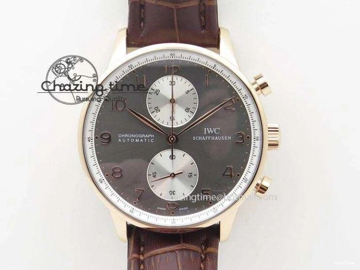 MIROTIME 0118 Portuguese Real PR Real Annual Calendar IW5035 YLF 1:1 Best Edition White Dial On Leather Strap A Refined 7243